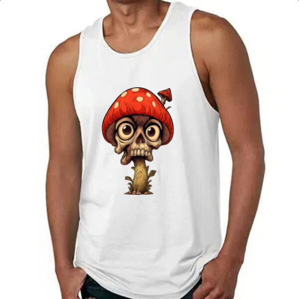 Camiseta Regata Cogumelo Skull - Imagem 4