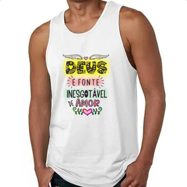Camiseta Regata Gospel Fonte inesgotavel - Imagem 4