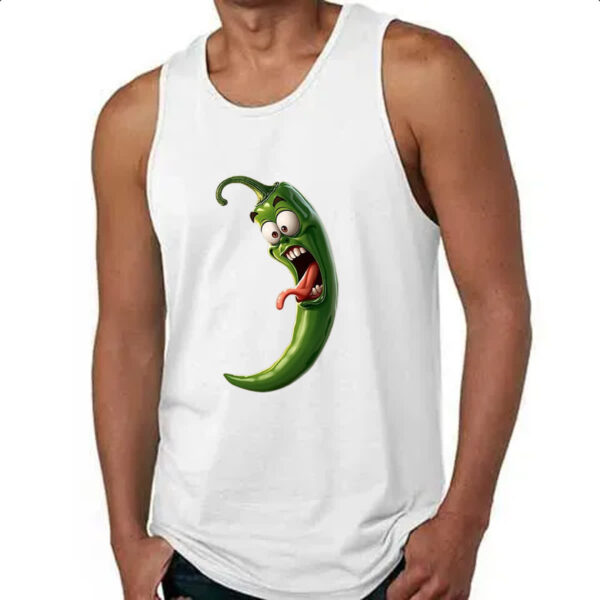 Camiseta Regata Pimenta Verde Travessa - Imagem 4