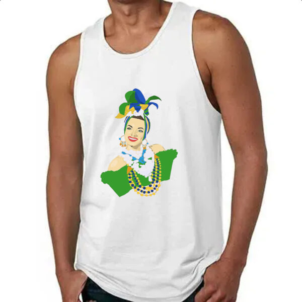 Camiseta Regata Carmen Miranda Ilustracao - Imagem 4