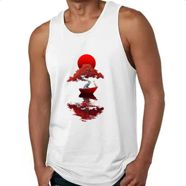 Camiseta Regata Bonsai Barco Japan Arte - Imagem 4