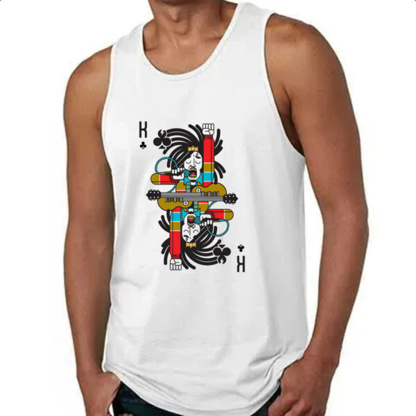 Camiseta Regata Baralho Rei Bob Marley - Imagem 4