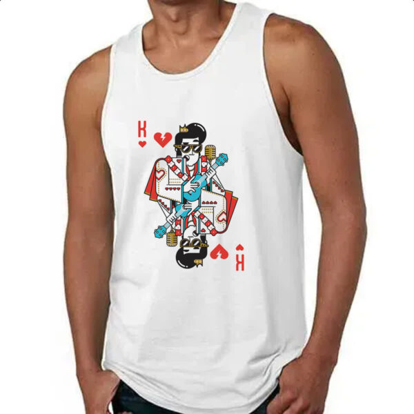Camiseta Regata Baralho Rei Elvis - Imagem 4