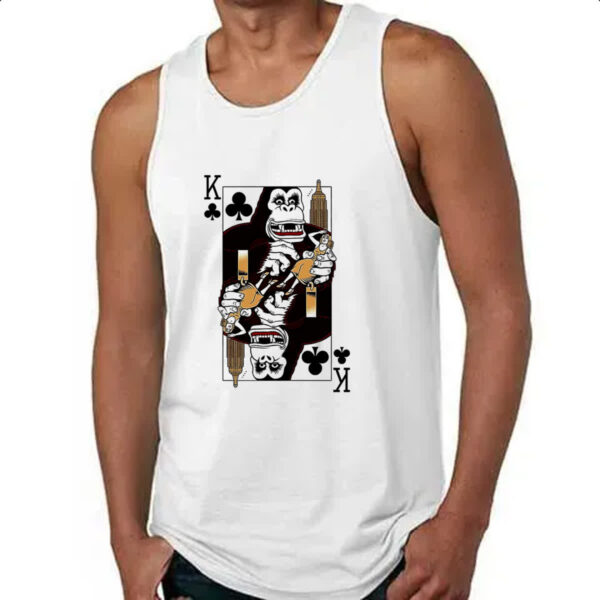 Camiseta Regata Baralho Rei King Kong Parodia - Imagem 4