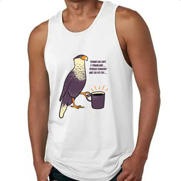 Camiseta Regata Carcara Cafe Trabalho - Imagem 4