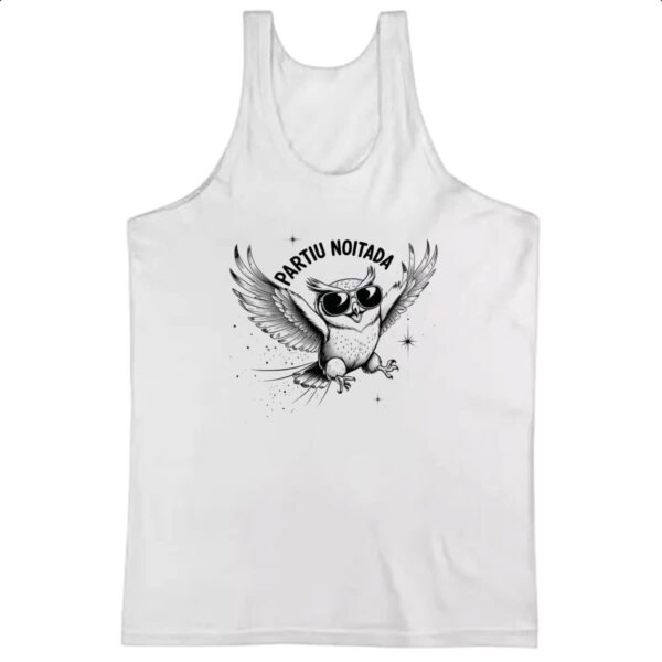 Camiseta Regata Partiu Noitada Coruja