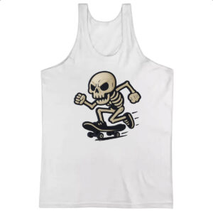 Camiseta Regata Caveira Halloween de Skate