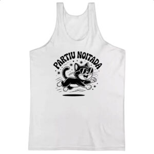 Camiseta Regata Partiu Noitada Gato