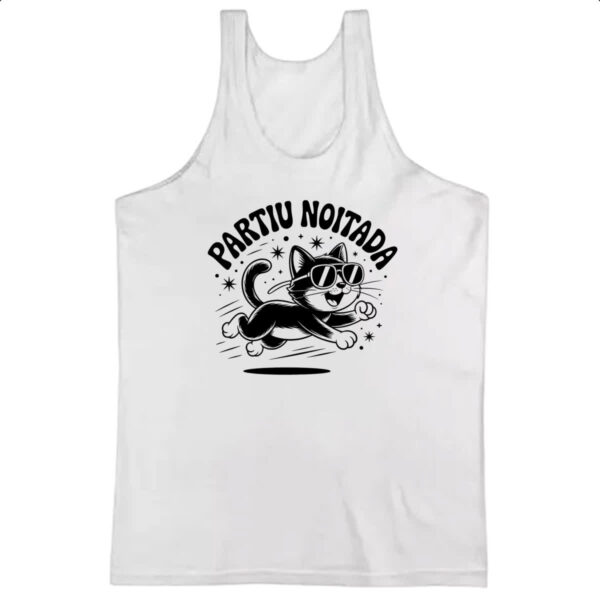 Camiseta Regata Partiu Noitada Gato