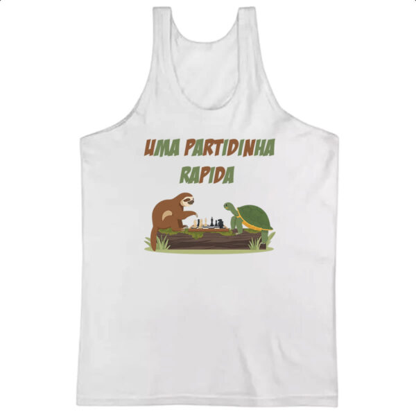 Camiseta Regata Uma partidinha rapida