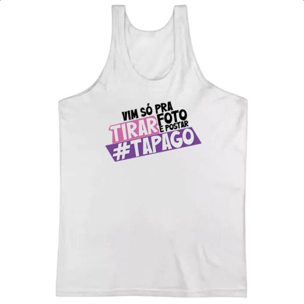 Camiseta Regata Vim so pra tirar foto