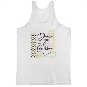 Camiseta Regata Gospel Deixe a fe brilhar