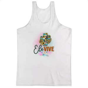 Camiseta Regata Gospel Ele vive