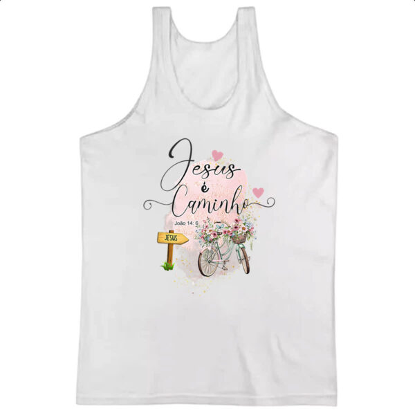 Camiseta Regata Gospel Jesus e o caminho