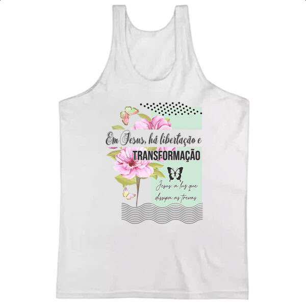 Camiseta Regata Gospel Jesus transformacao