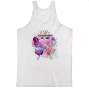 Camiseta Regata Gospel Verdadeiramente livre
