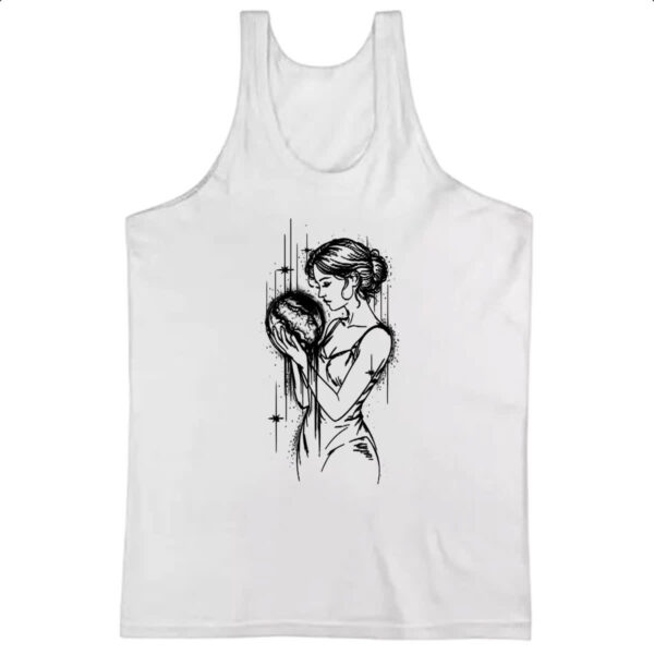 Camiseta Regata Mae natureza linear arte