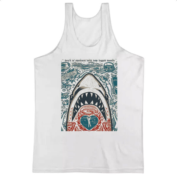 Camiseta Regata Nostalgia Tubarao Poster Arte