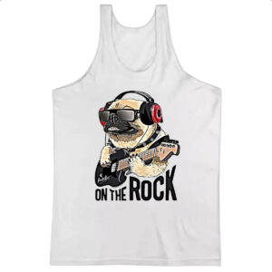 Camiseta Regata Pug on the Rock