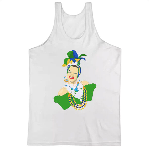 Camiseta Regata Carmen Miranda Ilustracao
