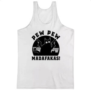 Camiseta Regata Gato Pew Pew Madafakas