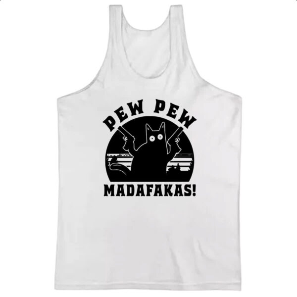Camiseta Regata Gato Pew Pew Madafakas