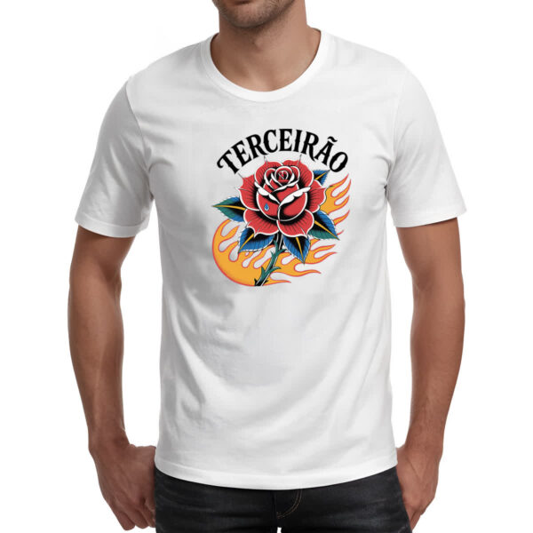 Camiseta Unissex Terceirao Rosa Flamejante - Imagem 2