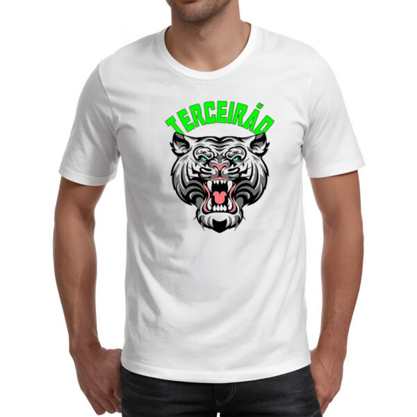 Camiseta Unissex Terceirao Tigre rugindo - Imagem 2