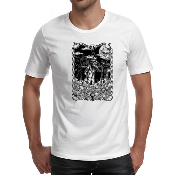 Camiseta Unissex O Espantalho Black White Arte - Imagem 2
