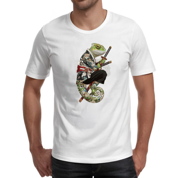 Camiseta Unissex Camaleao Samurai - Imagem 2
