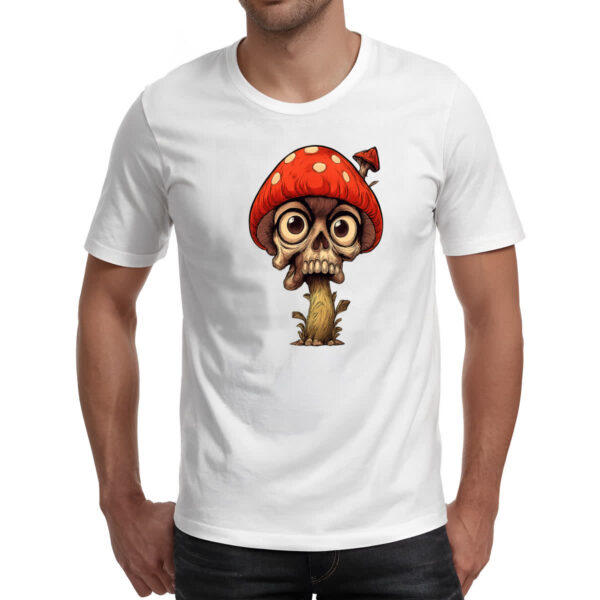 Camiseta Unissex Cogumelo Skull - Imagem 2