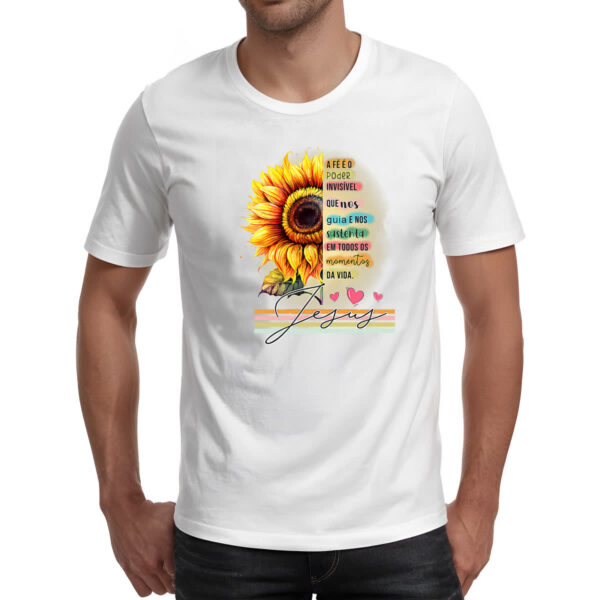 Camiseta Unissex Gospel Girassol a Fe - Imagem 2