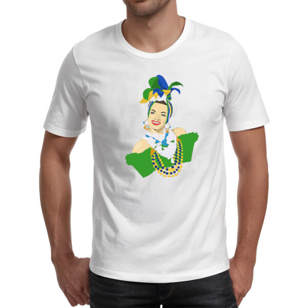 Camiseta Unissex Carmen Miranda Ilustracao - Imagem 2