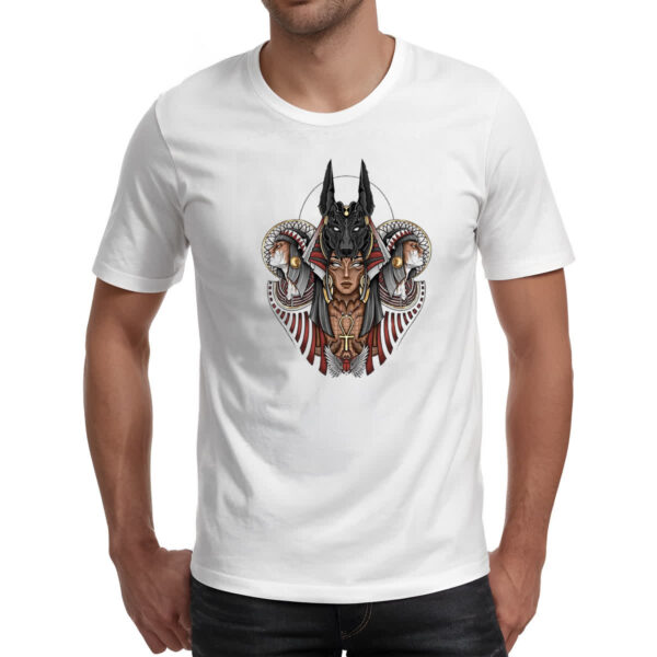 Camiseta Unissex Anubis Ankh Escaravelho - Imagem 2