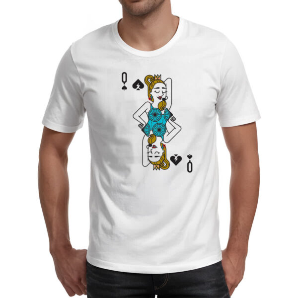 Camiseta Unissex Baralho Rainha Madonna - Imagem 2