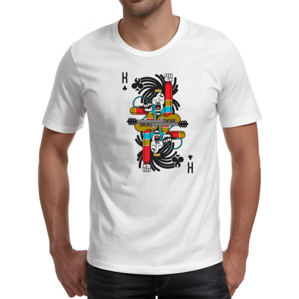 Camiseta Unissex Baralho Rei Bob Marley - Imagem 2