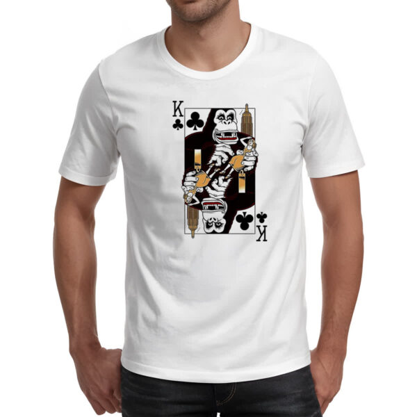 Camiseta Unissex Baralho Rei King Kong Parodia - Imagem 2