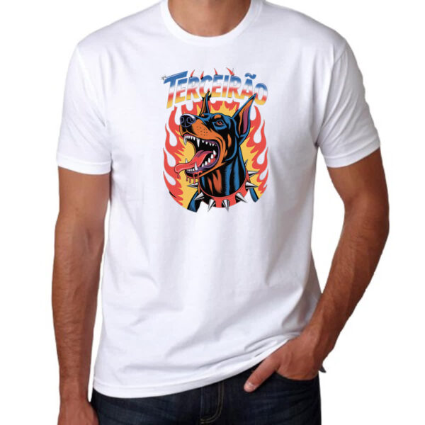 Camiseta Unissex Terceirao Doberman - Imagem 3