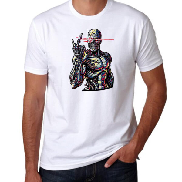 Camiseta Unissex Exterminador mal educado - Imagem 3
