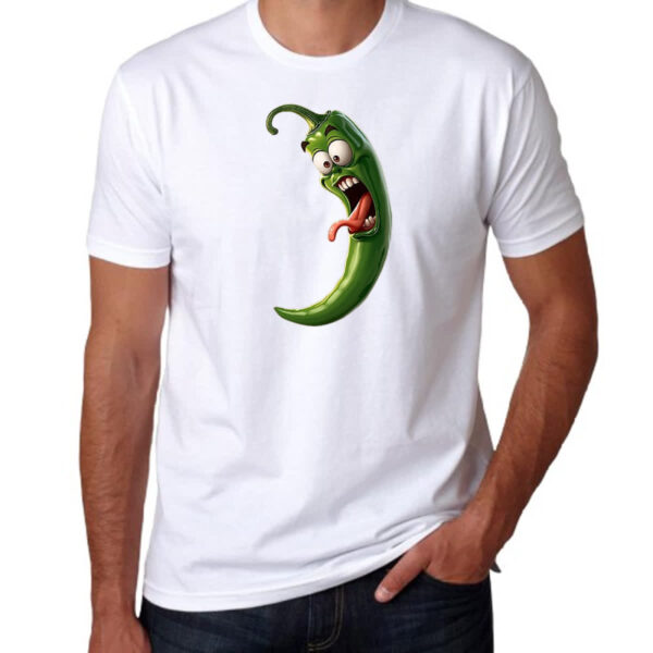 Camiseta Unissex Pimenta Verde Travessa - Imagem 3