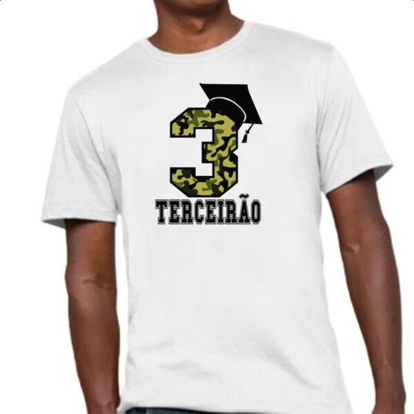 Camiseta Unissex Terceirao Camuflagem 3 com capelo - Imagem 4