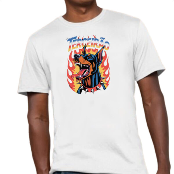 Camiseta Unissex Terceirao Doberman - Imagem 4