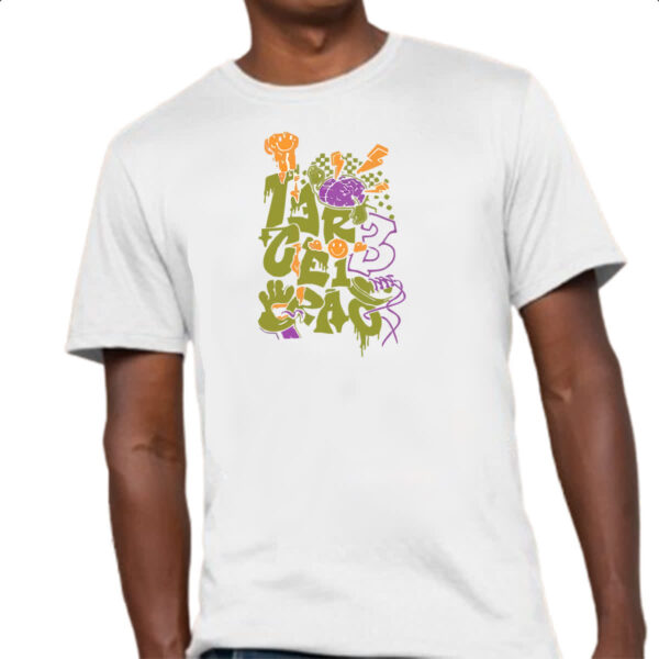 Camiseta Unissex Terceirao Grafite cerebro - Imagem 4