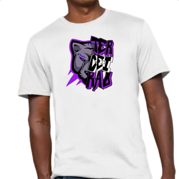 Camiseta Unissex Terceirao Pantera rosto - Imagem 4