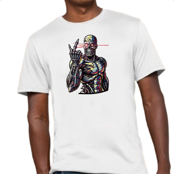 Camiseta Unissex Exterminador mal educado - Imagem 4