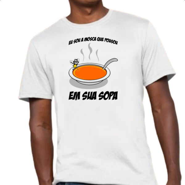Camiseta Unissex Mosca na Sopa - Imagem 4