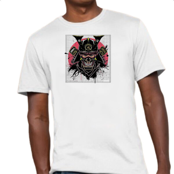 Camiseta Unissex Samurai Street Art - Imagem 4
