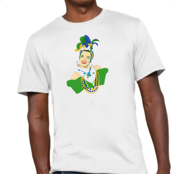 Camiseta Unissex Carmen Miranda Ilustracao - Imagem 4