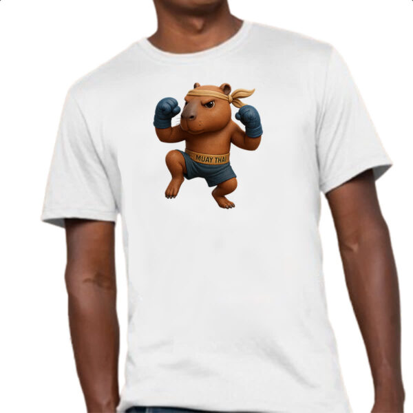 Camiseta Unissex Capivara Muay Thai - Imagem 4