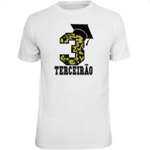 Camiseta Unissex Terceirao Camuflagem 3 com capelo